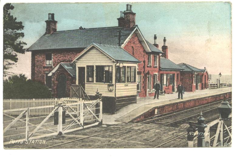 Postcard of Potto Station 1906