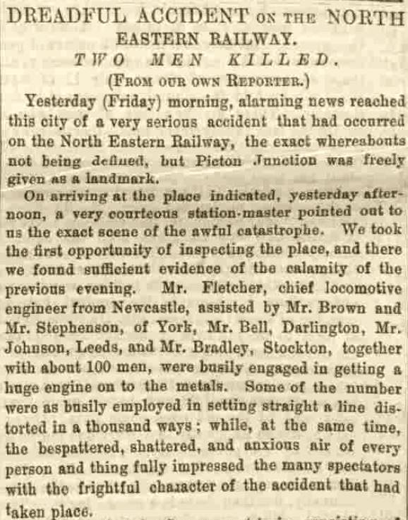 Yorkshire Gazette 8th September 1866